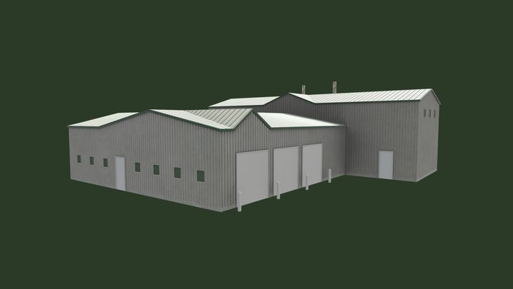 Canadian Generic Shed 4 3D Model