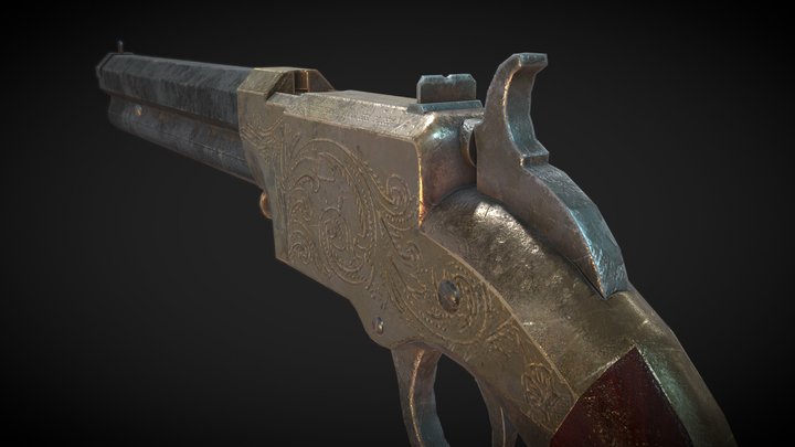 Volcanic Pistol - Hunt: Showdown Fan Art 3D Model