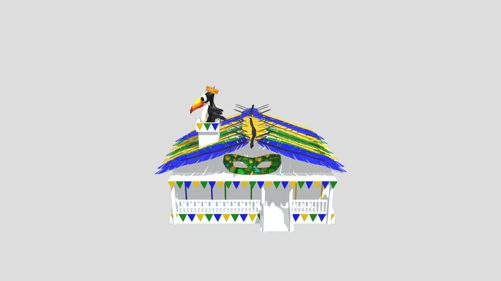 Ranch House LOD1 3D Model