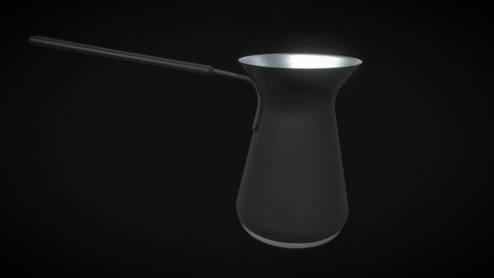 Modern Turkish Coffee Pot Fanart by Goat Story 3D Model
