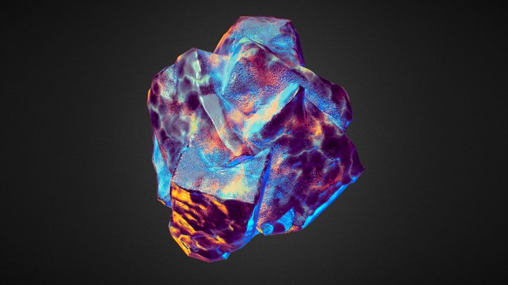 Crystal Rock 01 3D Model