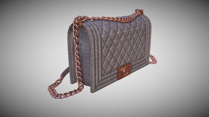 Chanel Purse Fabric 3D Model