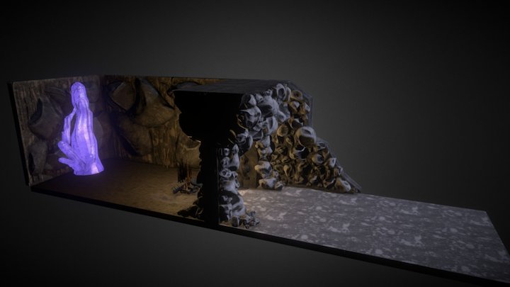 Environment - Snowy Cave 3D Model