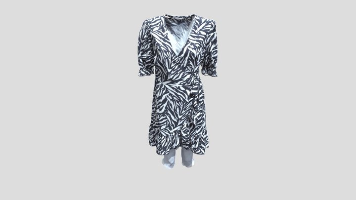 Zebra Dress 3D Model