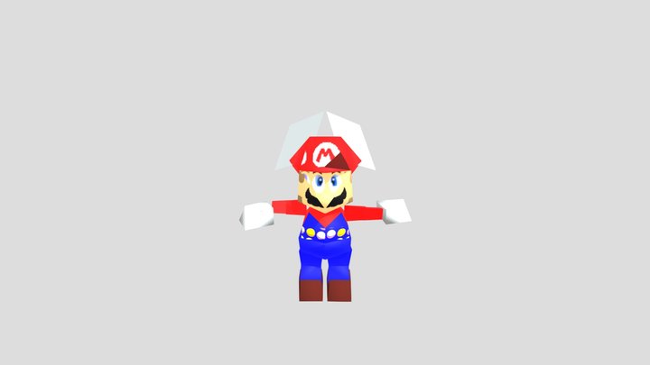 Super Mario 64 - Mario (Low- Poly)
