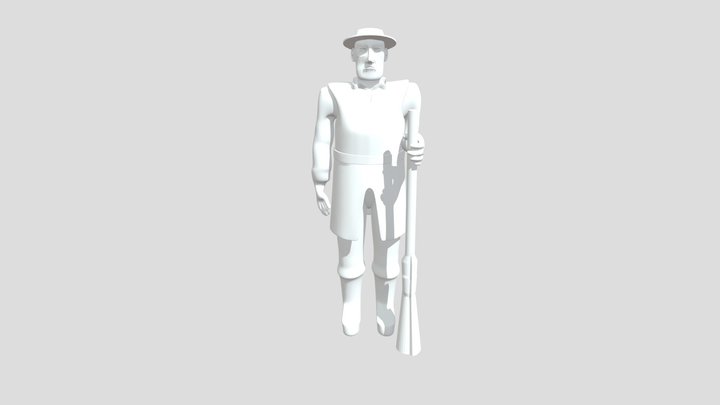 Estatua Borba Gato 3D Model