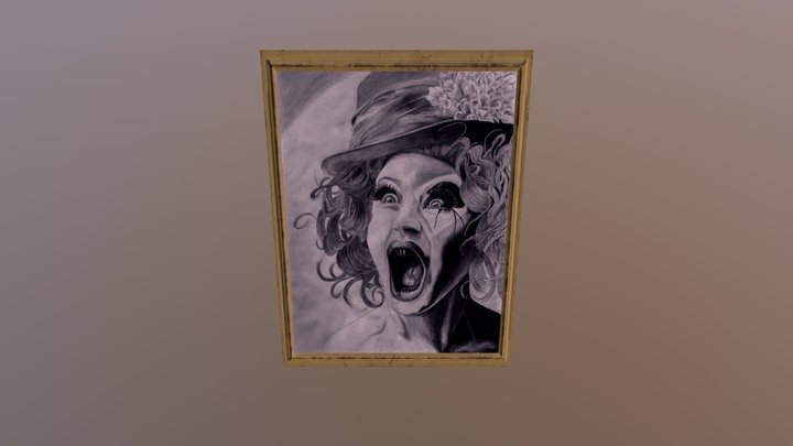 American Horror Wall Picture 3D Model