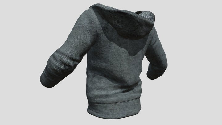 jacket with hat 3D Model