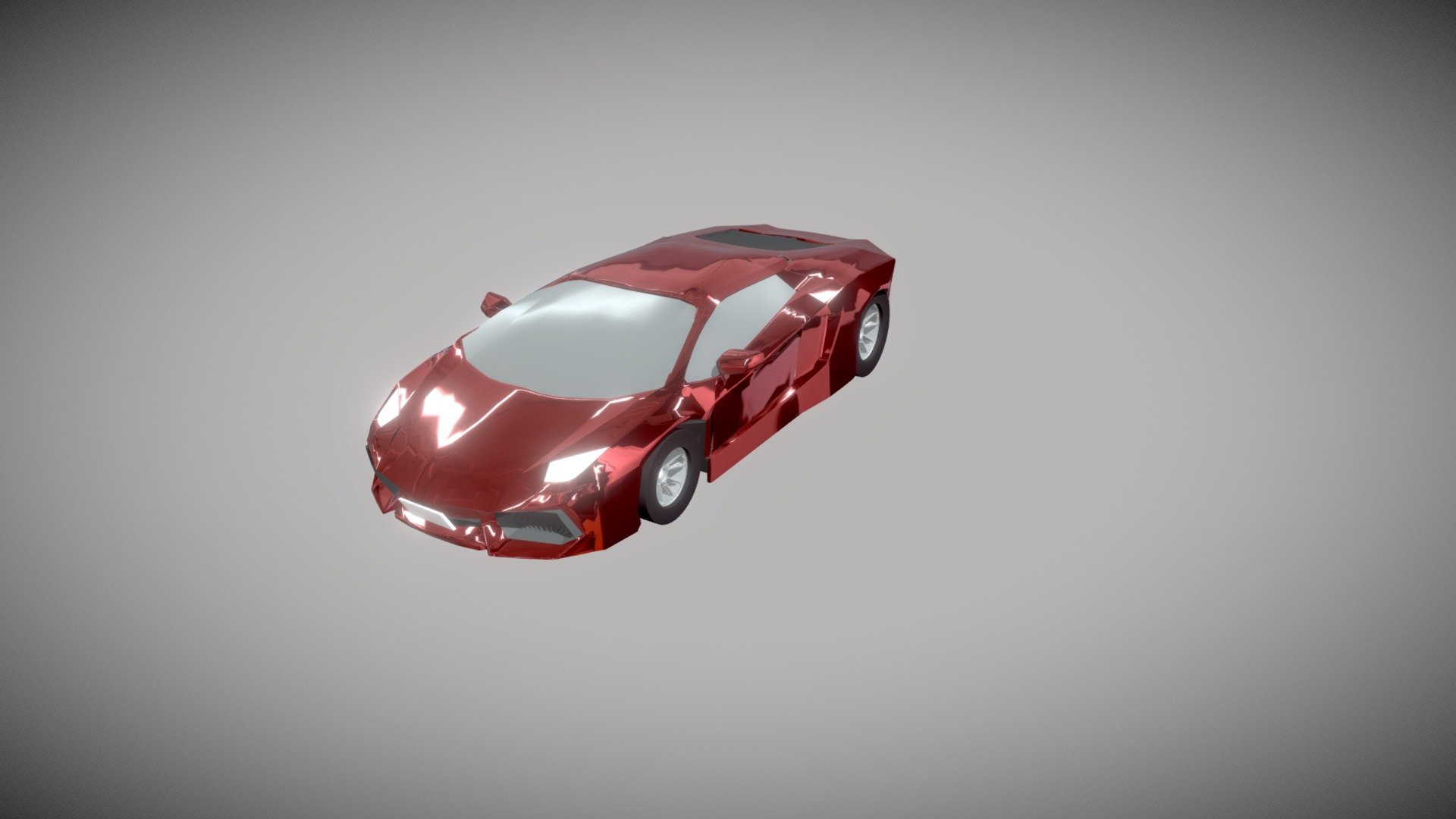 Glossy Lambo - Download Free 3D model by sentou [f4e0deb] - Sketchfab