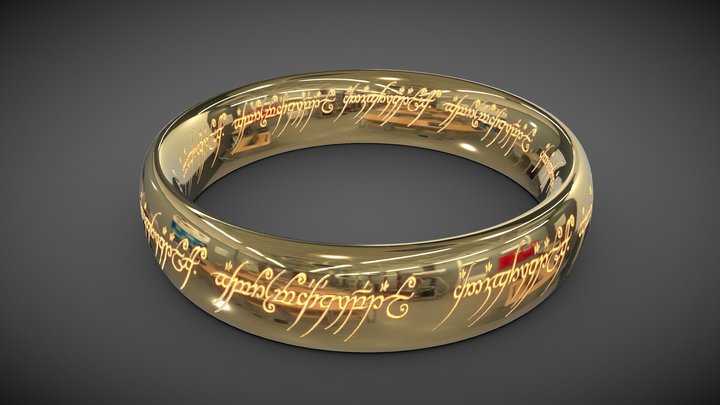 Lord of The Rings: The One Ring 3D Model