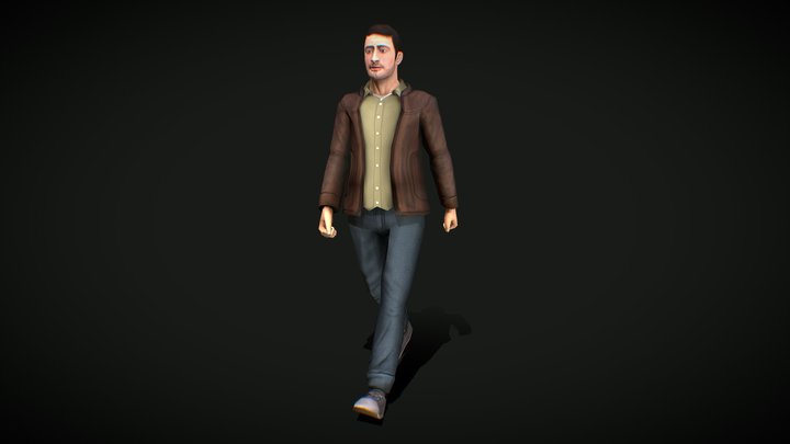 casual male-architectural Updated 3D Model