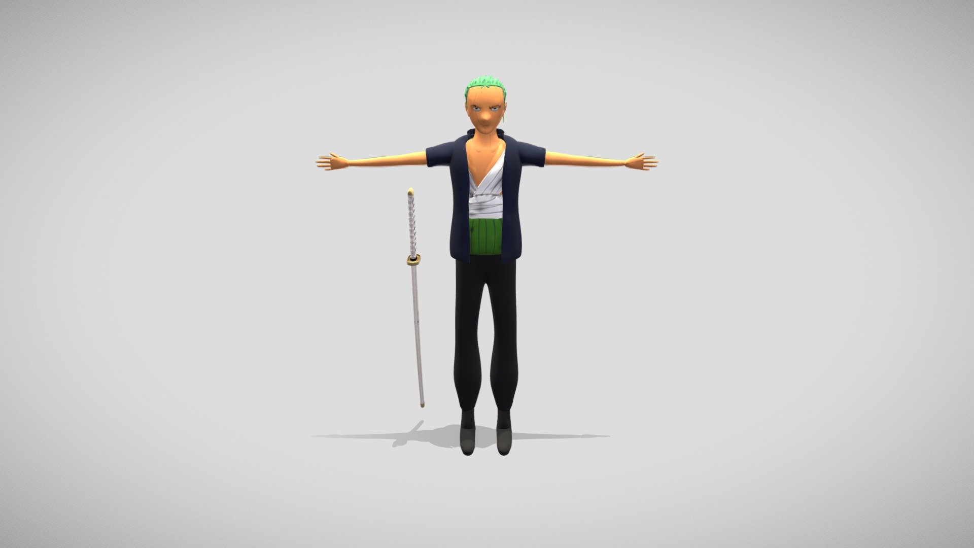 ugly zoro - 3D model by bilalsanchez69 [f4e1fba] - Sketchfab