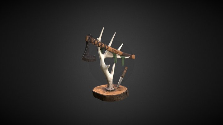 Vicing AXE & Knife 3D Model