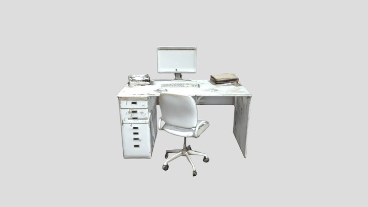 Old office setup 3D Model