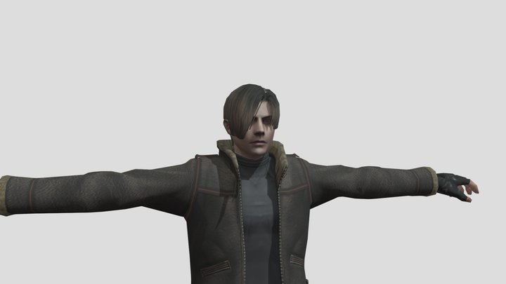 Resident Evil 4 Leon Coat 3D Model