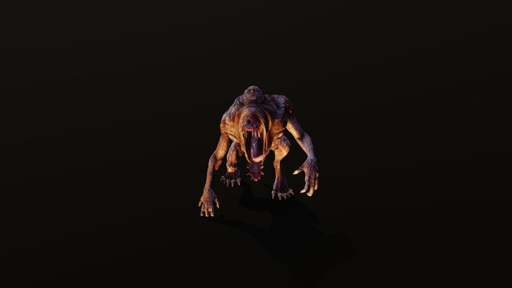 Hell Beast Combined 3D Model