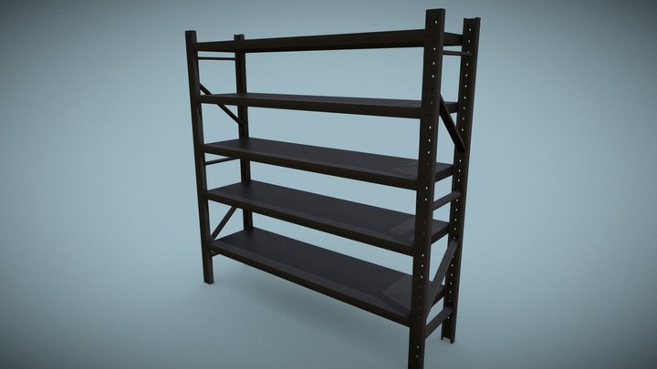 Black shelf 3D Model