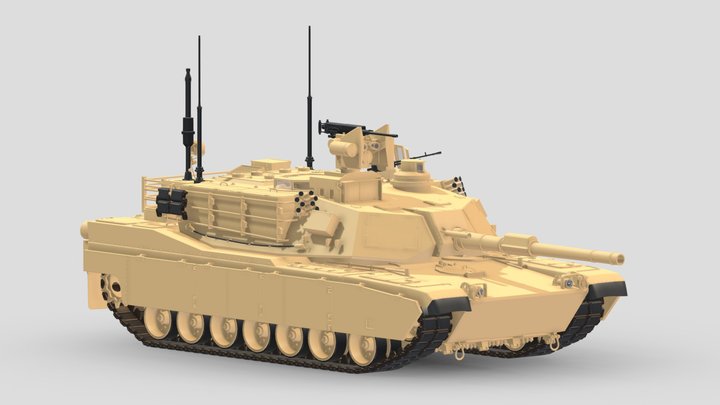 M1A2 SEP Abrams Tank 3D Model