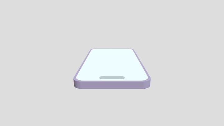 iPhone 14 Pro Purple 3D Model