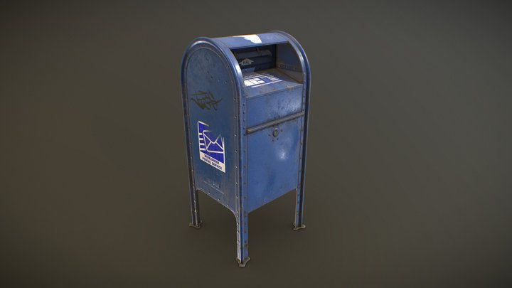 Mailbox - Low Poly 3D Model