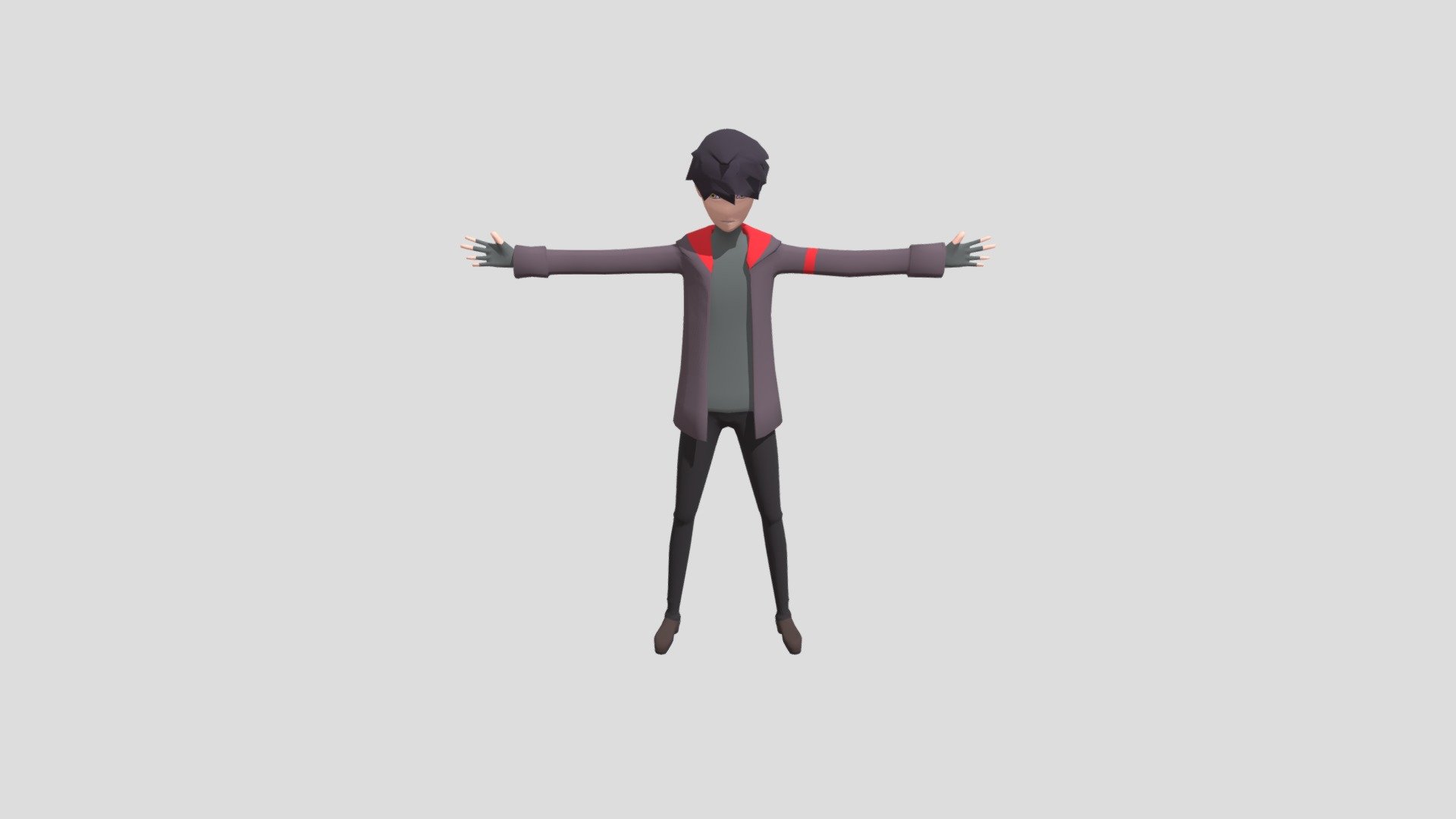 Anime Boy - 3D model by Kristopher.Mangeney [f4ecce6] - Sketchfab