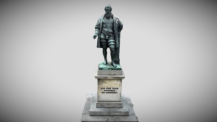 Johann Jakob Fugger Statue 3D Model
