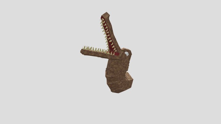 Spinosaurus Head Inverse Kinematics Test 3D Model