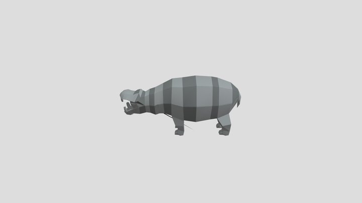 Hipopotamo 3D Model
