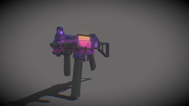 Ump45 moonNight by André Mesquita 3D Model