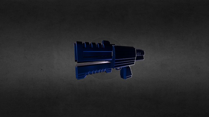 Sci-Fi Weapon 3D Model