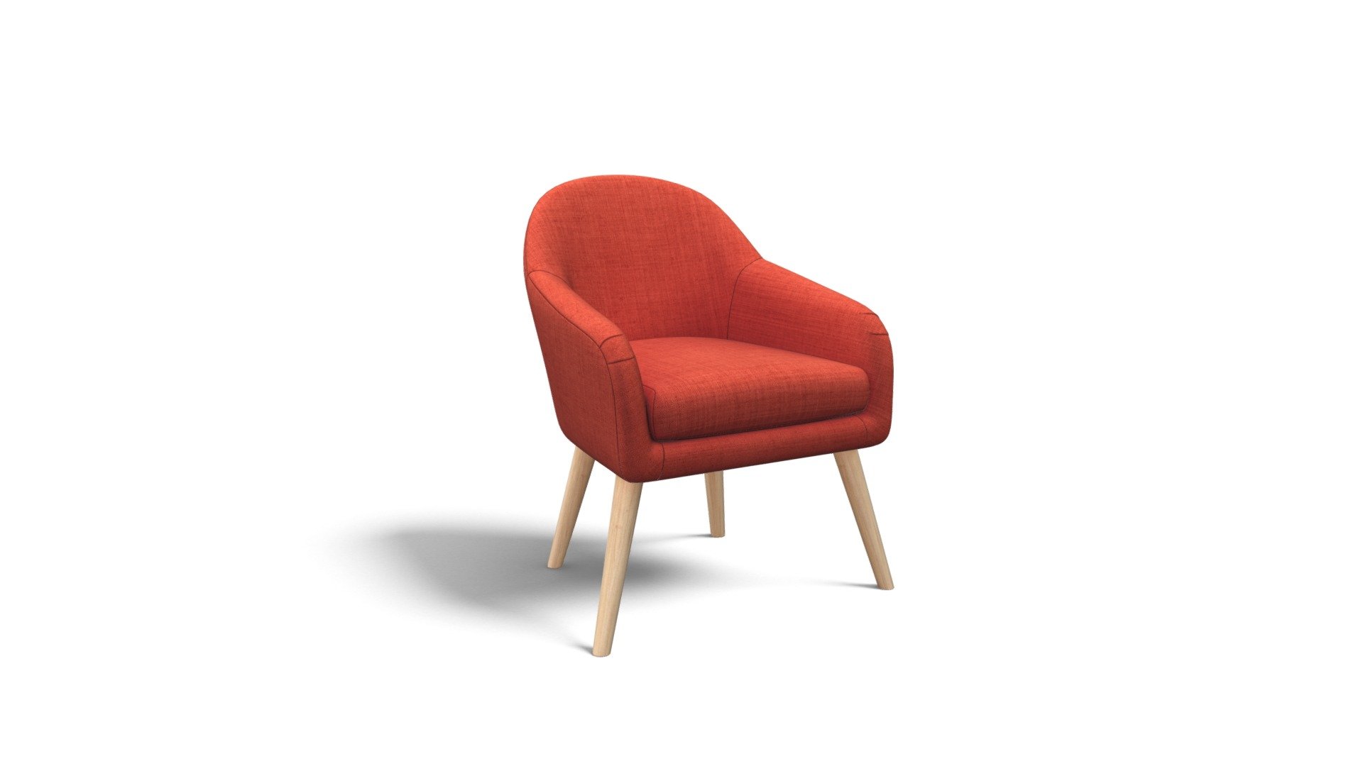 Chloe Accent Chair, Tuscan Orange