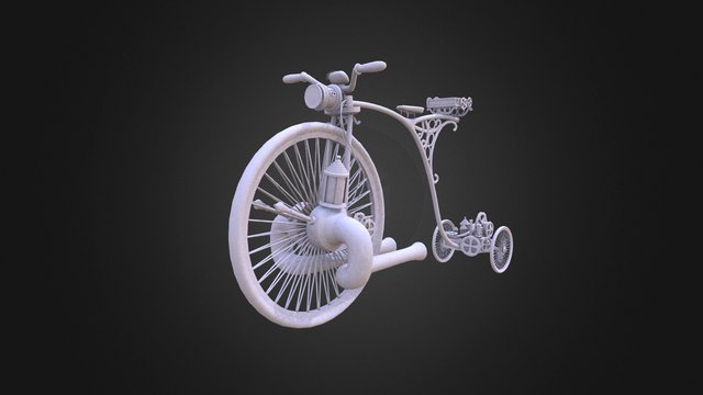 SteamPunk Bike 3D Model