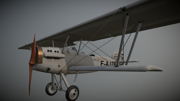 Potez 25 3D Model