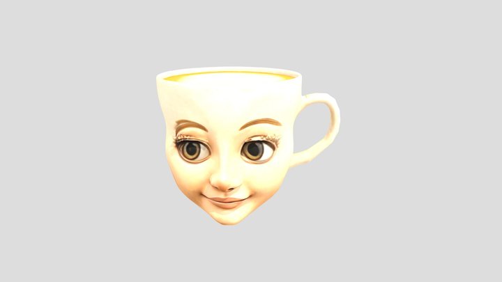 Ballerina Cappuccina Head 3D Model