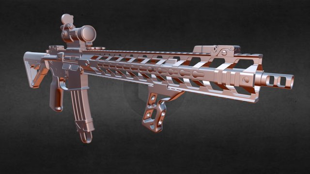 Stickman Weapon 3D Model