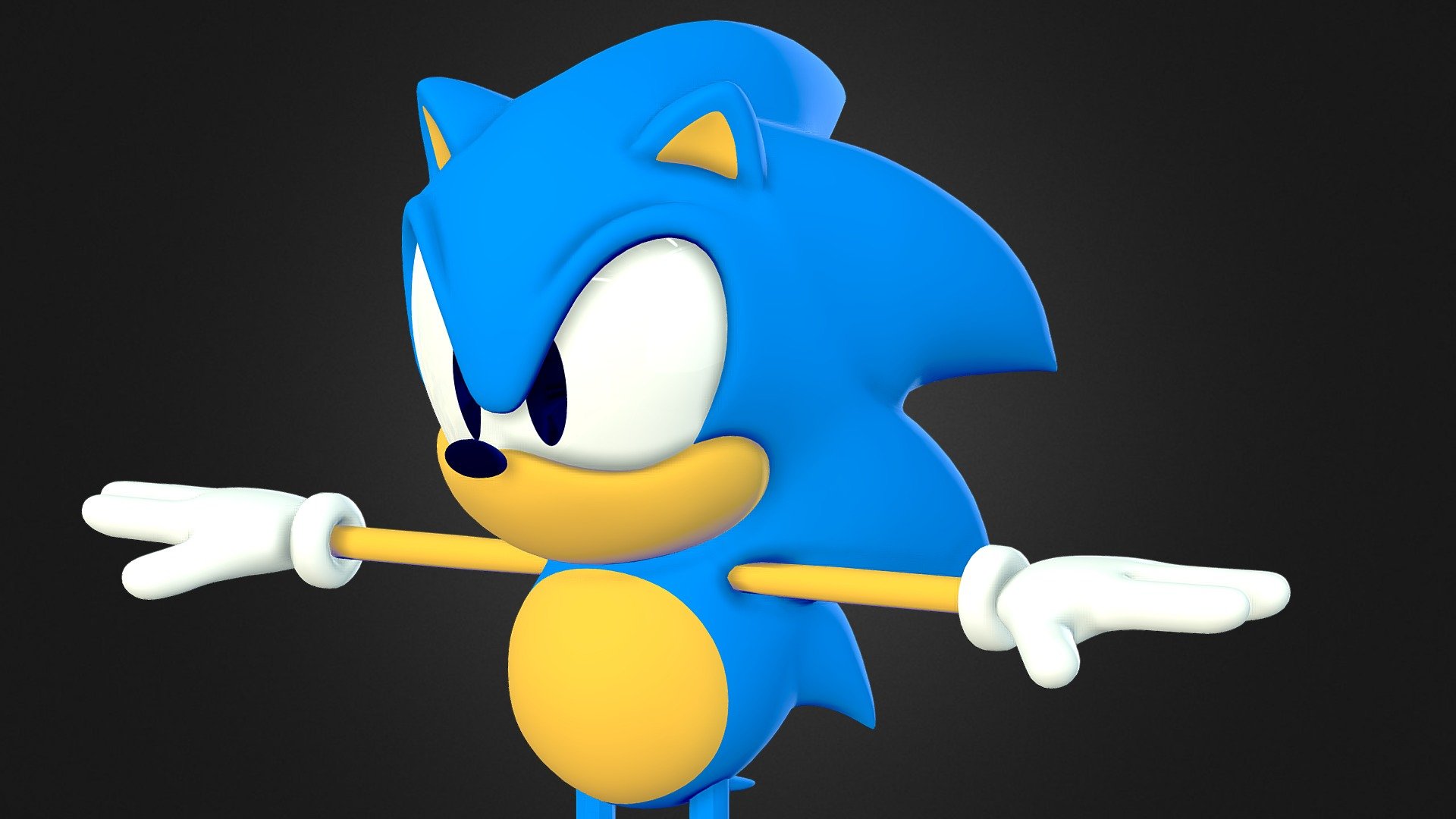 Naoto Oshima Sonic - Buy Royalty Free 3D model by Gabrielgt16 [f4f25cf ...