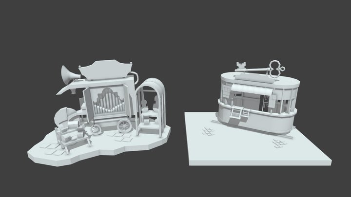 steampunk shop 3D Model
