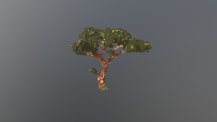 Marula Tree Voxel – Free 3D Model STL