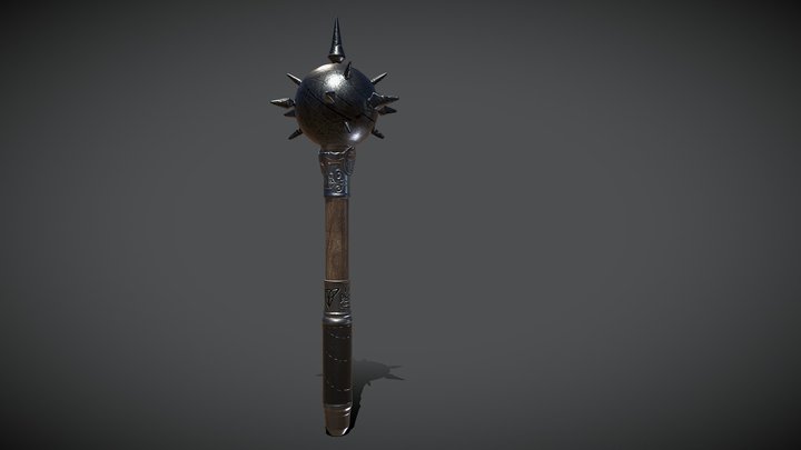 Mace - medieval weapon 3D Model