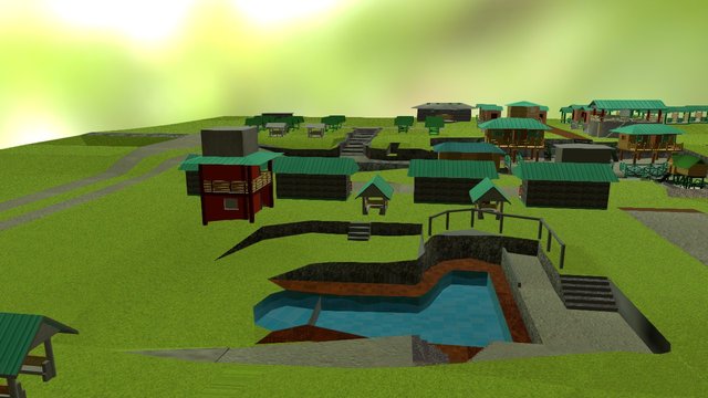 Bato Springs Resort 3D Model