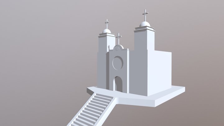 Church Exterior V001 3D Model