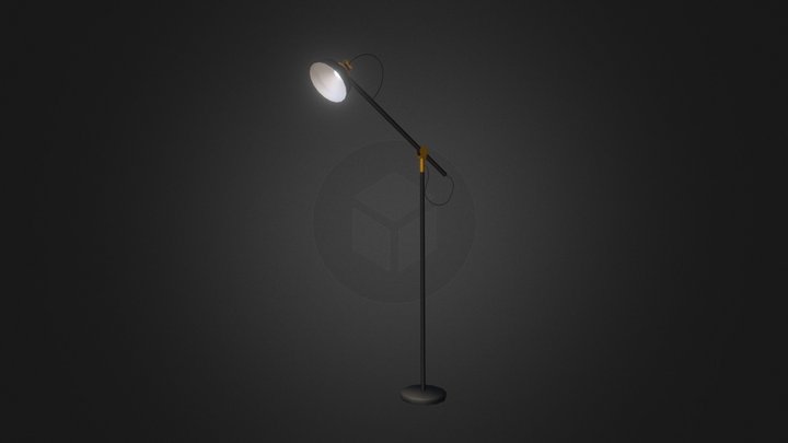 Standing lamp (low poly) 3D Model