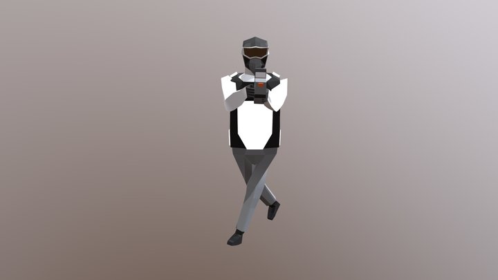 Laser Tag Character 3D Model
