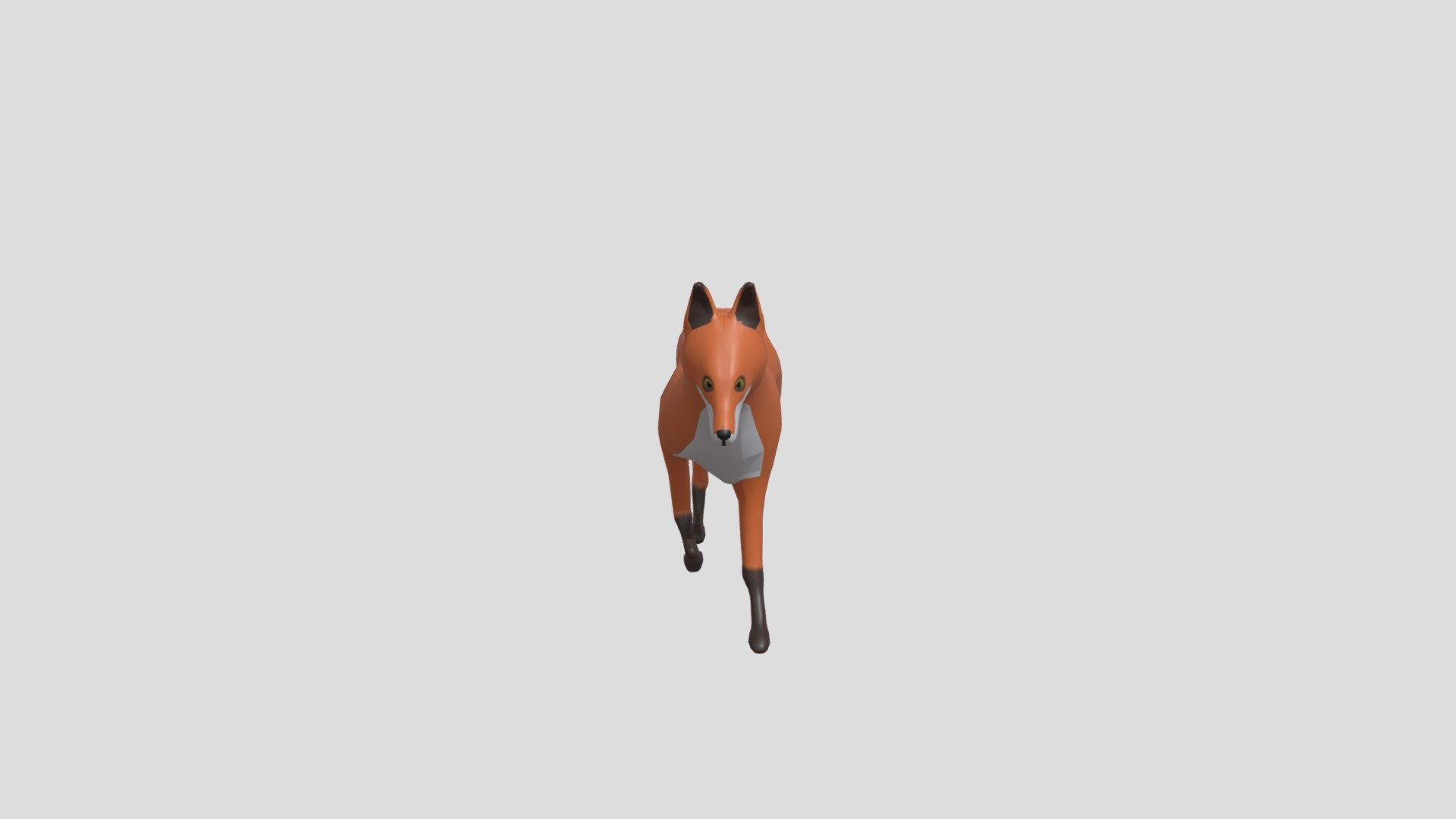 Rigged Mid-Poly Fox — Sketchfab embed 3D viewer