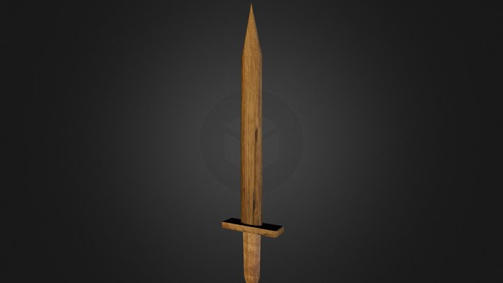 100 poly svärd 3D Model