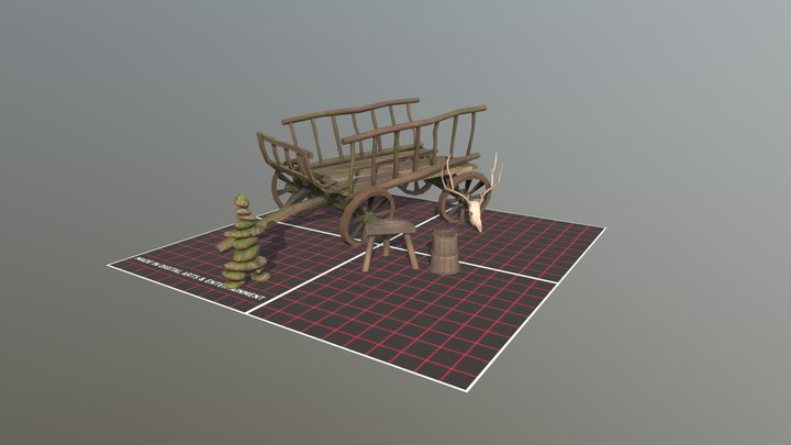 DAE 5 Finished props - Forest Loner 3D Model