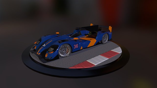 Racecar LMP2 3D Model