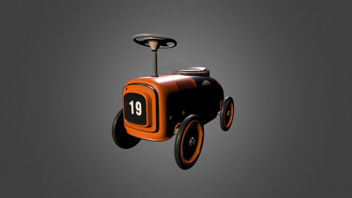 RideOnCar 3D Model