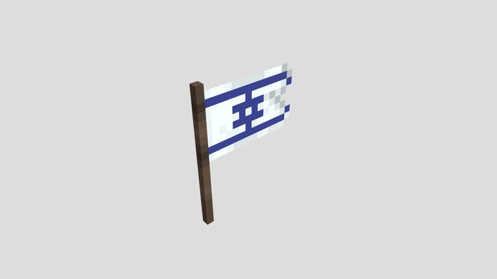 Israel flag 3D Model