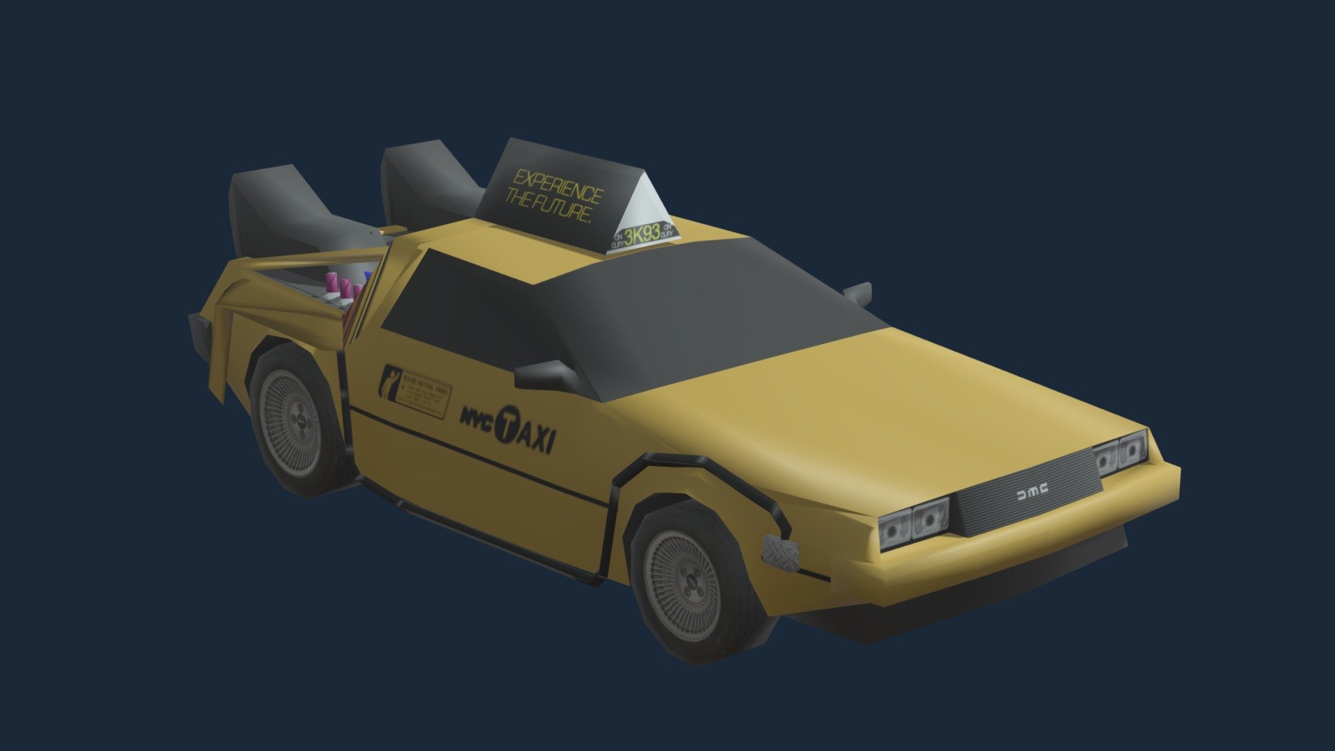 DeLorean Time Machine Taxi